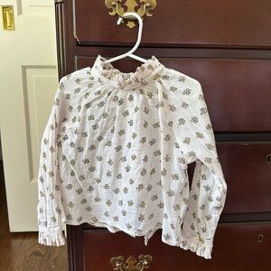 Emile et Ida Floral White Kids Top